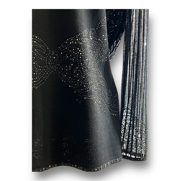 ST JOHN COUTURE By Marie Gray Evening Beaded Top Round Neckline Zipper Front 6 - Picture 7 of 15